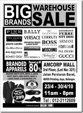 bigbrandswarehousesale_thumb - Malaysia Sales Promotions & Freebies Warehouse Sale & Clearance in Malaysia 