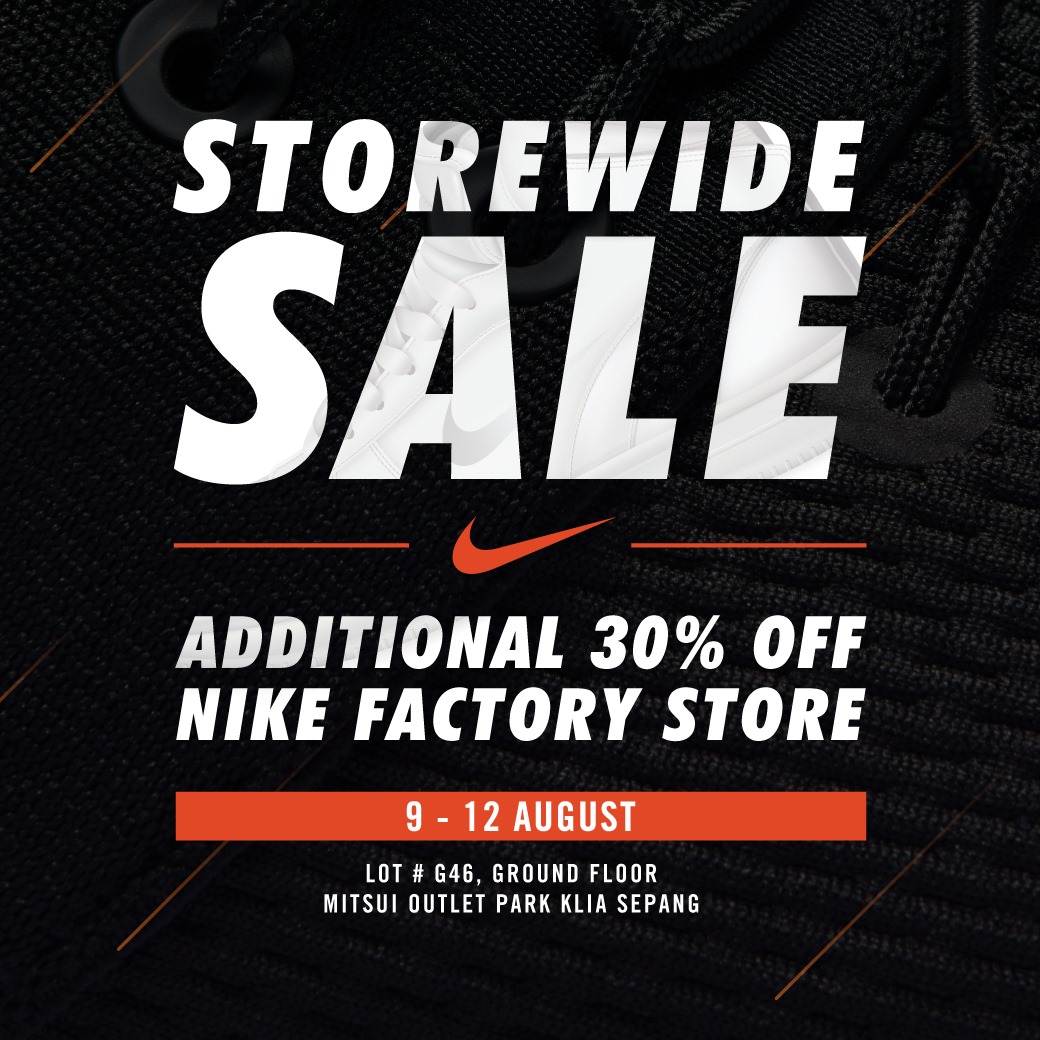 nike 30 off outlet