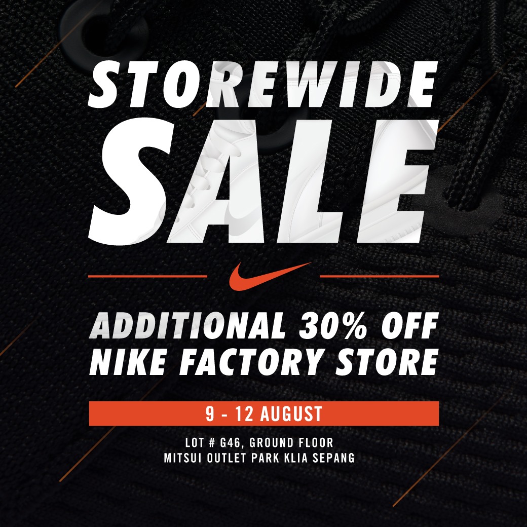 sales at nike outlet