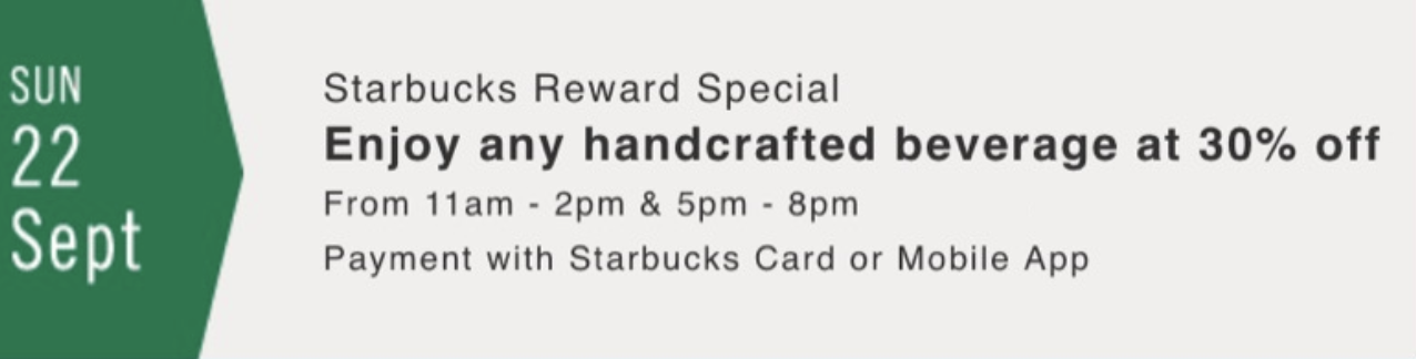 Starbucks-Promotion-30-off - LifeStyle 