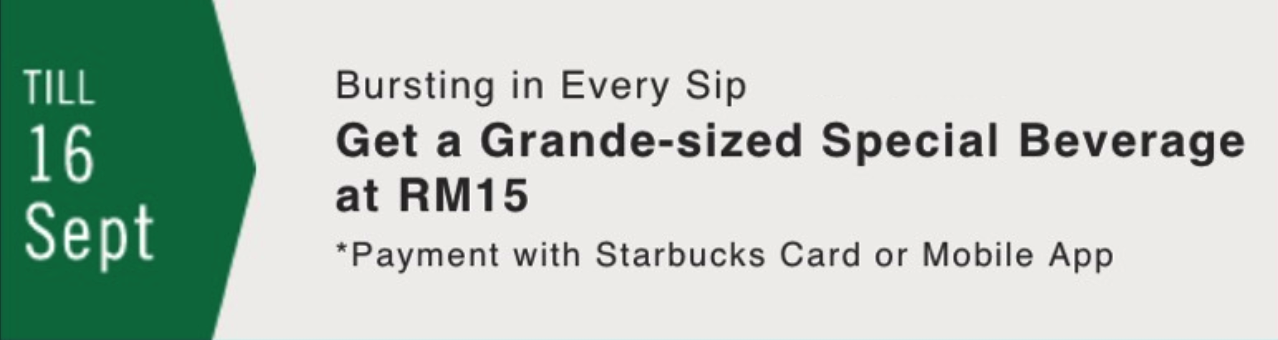 Starbucks-Promotion-RM15-for-Grande-Size - LifeStyle 