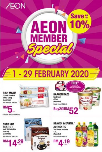 AEON-Member-Monthly-Special-Promotion-350x520 1-29 Feb 2020: AEON Member Monthly Special Promotion
