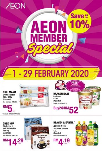 AEON-Member-Monthly-Special-Promotion-350x520 - Johor Kedah Kelantan Kuala Lumpur Melaka Negeri Sembilan Pahang Penang Perak Perlis Promotions & Freebies Putrajaya Sabah Sarawak Selangor Supermarket & Hypermarket Terengganu 