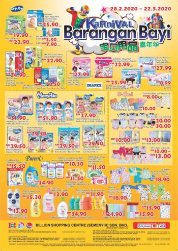 BILLION-Baby-Carnival-Promotion-1-350x492 - Baby & Kids & Parenting Babycare Johor Negeri Sembilan Perak Promotions & Freebies Selangor Supermarket & Hypermarket 