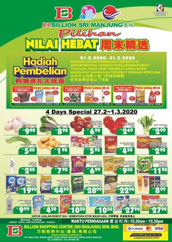 BILLION-Special-Promotion-at-Sri-Manjung-2-350x492 - Perak Promotions & Freebies Supermarket & Hypermarket 