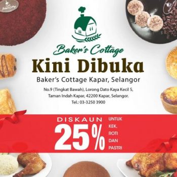 Bakers-Cottage-Opening-Promotion-at-Kapar-350x350 - Beverages Food , Restaurant & Pub Promotions & Freebies Selangor 