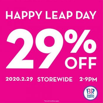 Baskin-Robbins-Leap-Day-Promotion-350x350 - Beverages Food , Restaurant & Pub Ice Cream Johor Kedah Kelantan Kuala Lumpur Melaka Negeri Sembilan Pahang Penang Perak Perlis Promotions & Freebies Putrajaya Sabah Sarawak Selangor Terengganu 