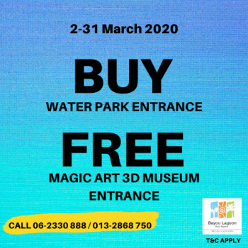 Bayou-Lagoon-Water-Park-Free-Magic-Art-3D-Museum-Entrance-Ticket-Promo-350x350 - Melaka Others Promotions & Freebies 
