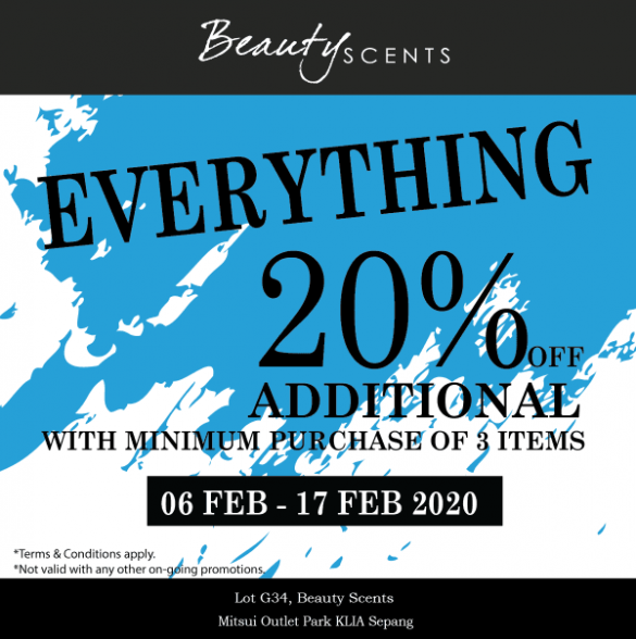 617 Feb 2020 Beauty Scents February Special Promo at Mitsui Outlet