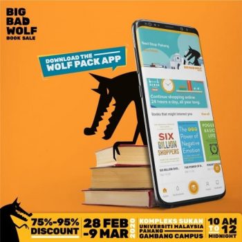 Big-Bad-Wolf-Books-Wolf-Pack-App-Promo-350x350 - Books & Magazines Pahang Promotions & Freebies Stationery 