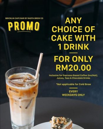 Bricklin-Cafe-Bar-Weekdays-Promo-350x438 - Beverages Food , Restaurant & Pub Penang Promotions & Freebies 