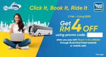 Bus-Online-Ticket-Promotion-Code-with-Touch-n’-Go-350x188 - Johor Kedah Kelantan Kuala Lumpur Melaka Negeri Sembilan Pahang Penang Perak Perlis Promotions & Freebies Putrajaya Sabah Sarawak Selangor Sports,Leisure & Travel Terengganu Transportation 