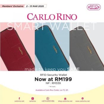 Carlo-Rino-Smart-Wallets-Promo-at-Freeport-AFamosa-Outlet-350x350 - Fashion Accessories Fashion Lifestyle & Department Store Melaka Promotions & Freebies Wallets 