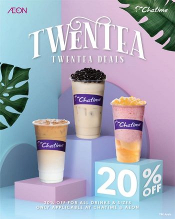 Chatime-Twentea-Twentea-Deals-Promotion-350x438 - Beverages Food , Restaurant & Pub Johor Kuala Lumpur Penang Perak Promotions & Freebies Sarawak Selangor 