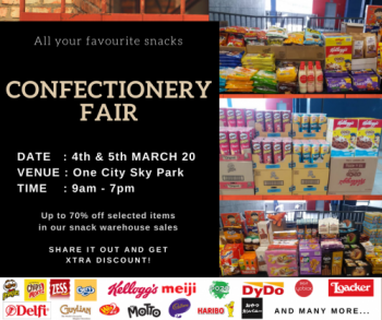 Confectionery-Fair-at-One-City-Sky-Park-350x293 - Beverages Events & Fairs Food , Restaurant & Pub Selangor Snacks 