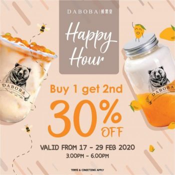 Daboba-Happy-Hour-Promo-350x350 - Beverages Food , Restaurant & Pub Johor Kedah Kelantan Kuala Lumpur Melaka Negeri Sembilan Pahang Penang Perak Perlis Promotions & Freebies Putrajaya Sabah Sarawak Selangor Terengganu 