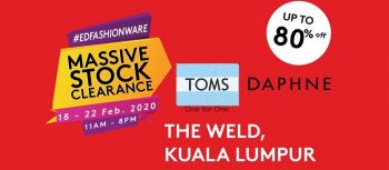 Daphne-Toms-Massive-Stock-Clearance-Sale-at-The-Weld-Kuala-Lumpur-350x153 - Apparels Bags Fashion Accessories Fashion Lifestyle & Department Store Footwear Handbags Kuala Lumpur Selangor Wallets Warehouse Sale & Clearance in Malaysia 