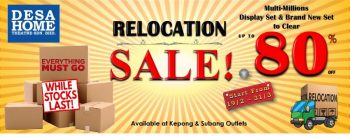 DesaHomes-Relocation-Sale-350x136 - Electronics & Computers Furniture Home & Garden & Tools Home Appliances Selangor Warehouse Sale & Clearance in Malaysia 