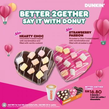 Dunkin-Donuts-Valentines-Day-Exclusive-Flavors-Promo-350x350 - Beverages Food , Restaurant & Pub Johor Kedah Kelantan Kuala Lumpur Melaka Negeri Sembilan Pahang Penang Perak Perlis Promotions & Freebies Putrajaya Sabah Sarawak Selangor Terengganu 
