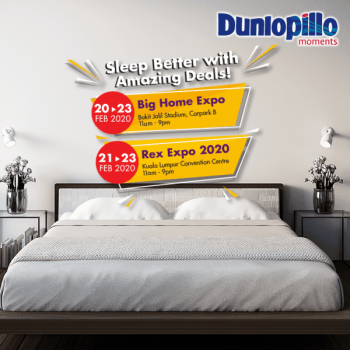 Dunlopillo-Amazing-deals-at-Home-Expo-350x350 - Beddings Events & Fairs Home & Garden & Tools Kuala Lumpur Mattress Selangor 