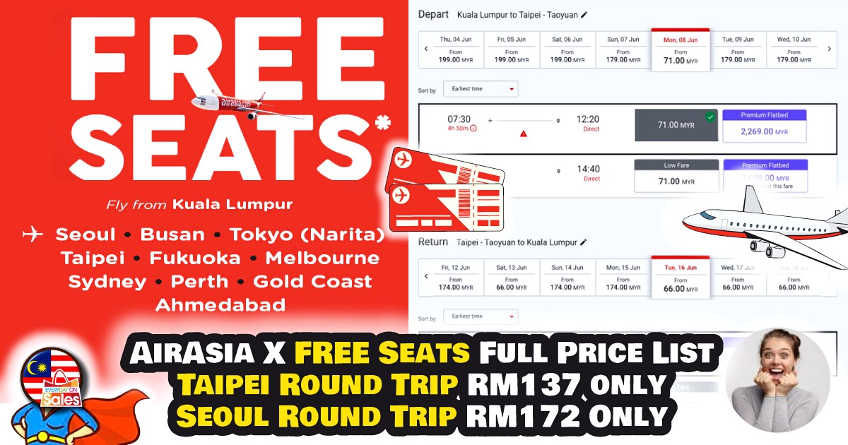 EOS-MY-AirAsiaX-Pricelist-FREE-SEATS - Air Fare Johor Kedah Kelantan Kuala Lumpur Location Melaka Nationwide Negeri Sembilan Online Store Pahang Penang Perak Perlis Promotions & Freebies Putrajaya Sabah Sarawak Selangor Sports,Leisure & Travel Terengganu Transportation Travel Packages 