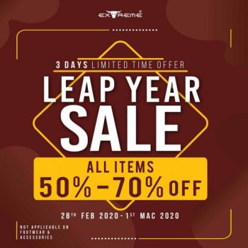 Extreme-Leap-Year-Sale-350x350 - Fashion Accessories Fashion Lifestyle & Department Store Johor Kedah Kelantan Kuala Lumpur Malaysia Sales Melaka Negeri Sembilan Pahang Penang Perak Perlis Putrajaya Sabah Sarawak Selangor Terengganu 