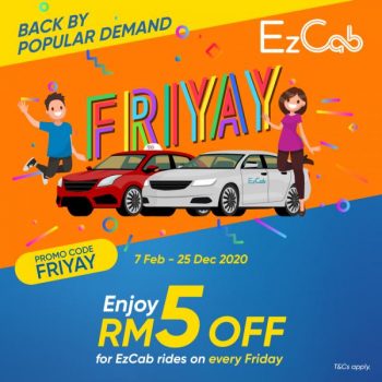 EzCab-Friday-Promotion-with-Touch-n-Go-350x350 - Johor Kedah Kelantan Kuala Lumpur Melaka Negeri Sembilan Online Store Others Pahang Penang Perak Perlis Promotions & Freebies Putrajaya Sabah Sarawak Selangor Sports,Leisure & Travel Terengganu Transportation 