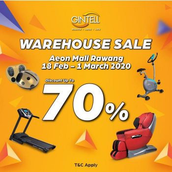 Gintell-Warehouse-Sale-at-AEON-Mall-Rawang-350x350 - Fitness Others Selangor Sports,Leisure & Travel Warehouse Sale & Clearance in Malaysia 