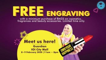 Guardian-Free-Engraving-at-IOI-CIty-Mall-350x197 - Beauty & Health Cosmetics Events & Fairs Putrajaya 