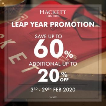 Hackett-London-Leap-Year-Promotion-at-Mitsui-Outlet-Park-350x350 - Apparels Fashion Accessories Fashion Lifestyle & Department Store Promotions & Freebies Selangor 