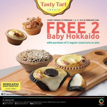 Hokkaido-Baked-Cheese-Tart-Tasty-Tart-Treats-Promo-at-KL-Gateway-Mall-350x350 - Beverages Food , Restaurant & Pub Kuala Lumpur Promotions & Freebies Selangor 