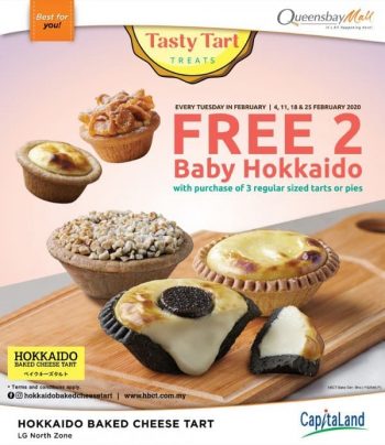 Hokkaido-Baked-Cheese-Tart-Tasty-Tart-Treats-Promo-at-Queensbay-Mall-350x404 - Beverages Food , Restaurant & Pub Penang Promotions & Freebies 