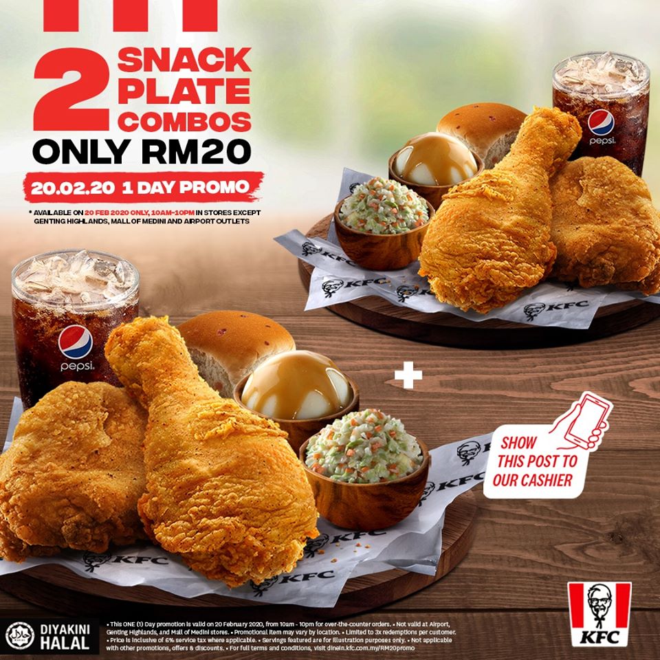 KFC-Special-Promotion-1 - Beverages Food , Restaurant & Pub Johor Kedah Kelantan Kuala Lumpur Melaka Negeri Sembilan Pahang Penang Perak Perlis Promotions & Freebies Putrajaya Sabah Sarawak Selangor Terengganu 