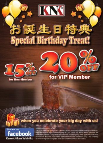 Kannichikan-Yakiniku-Special-Birthday-Treats-350x487 - Beverages Food , Restaurant & Pub Kuala Lumpur Penang Promotions & Freebies Selangor 