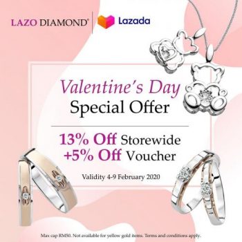 Lazo-Diamond-Valentines-Day-Promo-at-Lazada-350x350 - Gifts , Souvenir & Jewellery Jewels Johor Kedah Kelantan Kuala Lumpur Melaka Negeri Sembilan Pahang Penang Perak Perlis Promotions & Freebies Putrajaya Sabah Sarawak Selangor Terengganu 