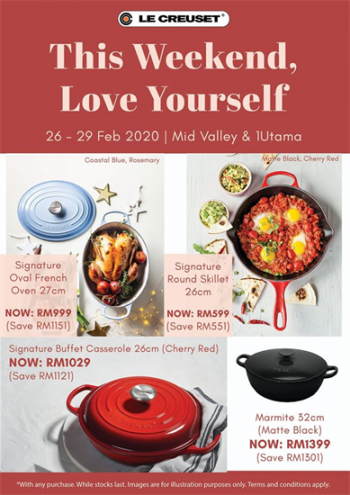 Le-Creuset-February-Deals-Promo-350x495 - Home & Garden & Tools Kitchenware Kuala Lumpur Promotions & Freebies Selangor 