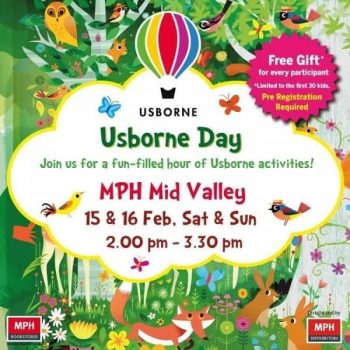 MPH-Bookstores-Usborne-Day-Activities-at-Mid-Valley-350x350 - Books & Magazines Events & Fairs Kuala Lumpur Selangor Stationery 