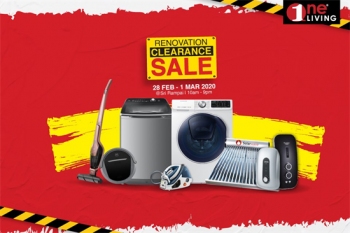 One-Living-Renovation-Clearance-Sale-at-Sri-Rampai-350x233 - Electronics & Computers Home Appliances Kitchen Appliances Kuala Lumpur Selangor Warehouse Sale & Clearance in Malaysia 