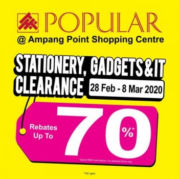POPULAR-Stationery-Gadgets-IT-Clearance-Sale-at-Ampang-Point-350x350 - Books & Magazines Electronics & Computers IT Gadgets Accessories Selangor Stationery Warehouse Sale & Clearance in Malaysia 