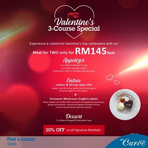 14 Feb 2020 Red Lobster Valentine’s Special at The Curve