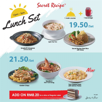 Secret-Recipe-Lunch-Set-Deals-Promo-350x350 - Beverages Food , Restaurant & Pub Johor Kedah Kelantan Kuala Lumpur Melaka Negeri Sembilan Pahang Penang Perak Perlis Promotions & Freebies Putrajaya Selangor Terengganu 