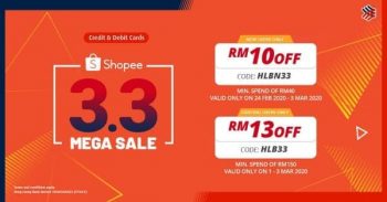 Shopee-3.3-Mega-Sale-with-Hong-Leong-Bank-350x183 - Bank & Finance Hong Leong Bank Johor Kedah Kelantan Kuala Lumpur Malaysia Sales Melaka Negeri Sembilan Online Store Others Pahang Penang Perak Perlis Putrajaya Sabah Sarawak Selangor Terengganu 