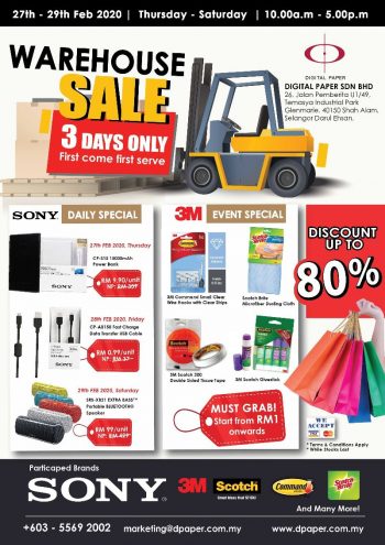 Sony-Warehouse-Sale-350x495 - Audio System & Visual System Electronics & Computers IT Gadgets Accessories Selangor Warehouse Sale & Clearance in Malaysia 