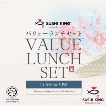 Sushi-King-Value-Lunch-Set-Promotion-350x350 - Beverages Food , Restaurant & Pub Johor Kedah Kelantan Kuala Lumpur Melaka Negeri Sembilan Pahang Penang Perak Perlis Promotions & Freebies Putrajaya Sabah Sarawak Selangor Terengganu 