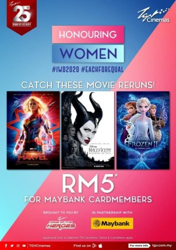TGV-Cinemas-International-Womens-Day-Promo-at-Vivacity-Megamall-350x497 - Cinemas Movie & Music & Games Promotions & Freebies Sarawak 