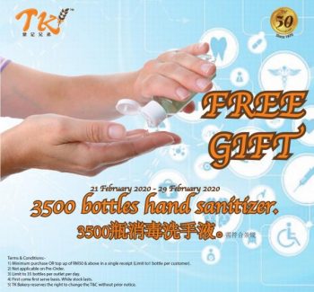 TK-Bakery-Free-Hand-Sanitizer-Promotion-350x325 - Beverages Food , Restaurant & Pub Johor Kedah Kelantan Kuala Lumpur Melaka Negeri Sembilan Pahang Penang Perak Perlis Promotions & Freebies Putrajaya Sabah Sarawak Selangor Terengganu 