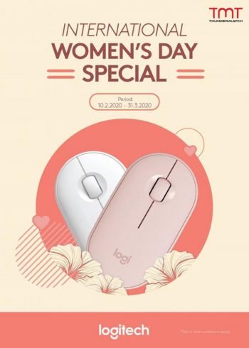 TMT-Logitech-International-Womens-Day-Promotion-350x490 - Computer Accessories Electronics & Computers IT Gadgets Accessories Johor Kedah Kelantan Kuala Lumpur Melaka Negeri Sembilan Pahang Penang Perak Perlis Promotions & Freebies Putrajaya Sabah Sarawak Selangor Terengganu 