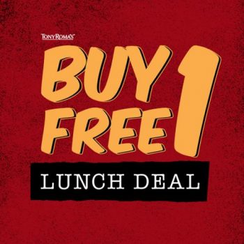 Tony-Romas-Lunch-Deal-Promo-350x350 - Beverages Food , Restaurant & Pub Johor Kedah Kelantan Kuala Lumpur Melaka Negeri Sembilan Pahang Penang Perak Promotions & Freebies Putrajaya Sabah Sarawak Selangor Terengganu 