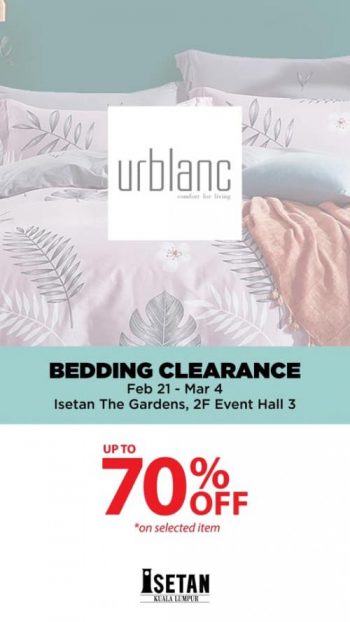 Urblanc-Bedding-Clearance-Sale-at-Isetan-The-Gardens-350x622 - Home Appliances Kuala Lumpur Selangor Warehouse Sale & Clearance in Malaysia 