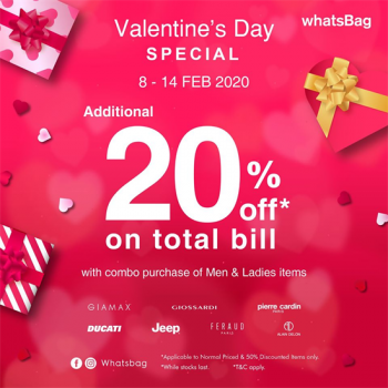 Whatsbag-Valentines-Day-Special-Promo-350x350 - Bags Fashion Accessories Fashion Lifestyle & Department Store Kuala Lumpur Promotions & Freebies Putrajaya Selangor 